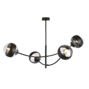 Lubinis šviestuvas HUNTER 4 BLACK/STRIPE