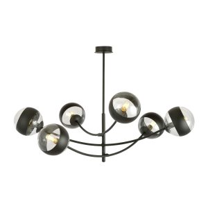 Lubinis šviestuvas HUNTER 6 BLACK/STRIPE