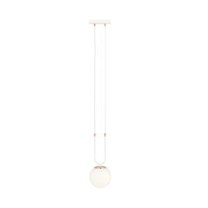 Pakabinamas šviestuvas GLAM 1 WHITE/OPAL