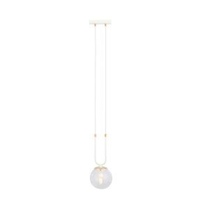 Pakabinamas šviestuvas GLAM 1 WHITE/TRANSPARENT
