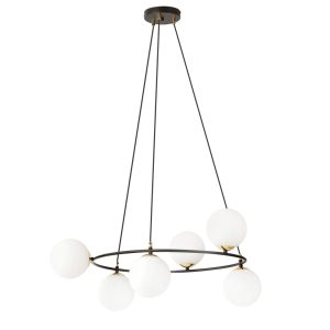 Pakabinamas šviestuvas AZURA 6 BL OPAL