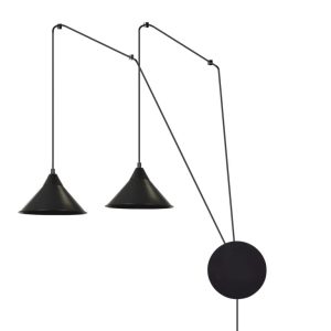 Pakabinamas šviestuvas ABRAMO 2 BLACK